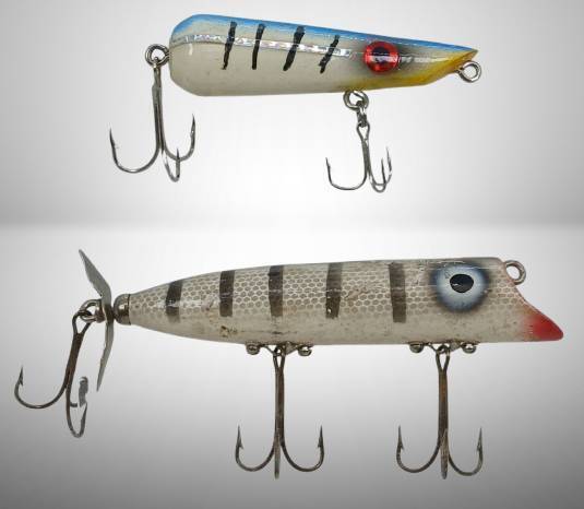 2 Wooden Fishing Lures