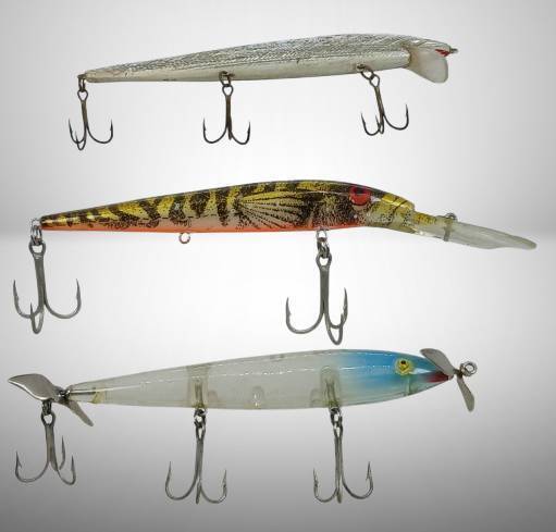 Three Vintage Fishing Lures