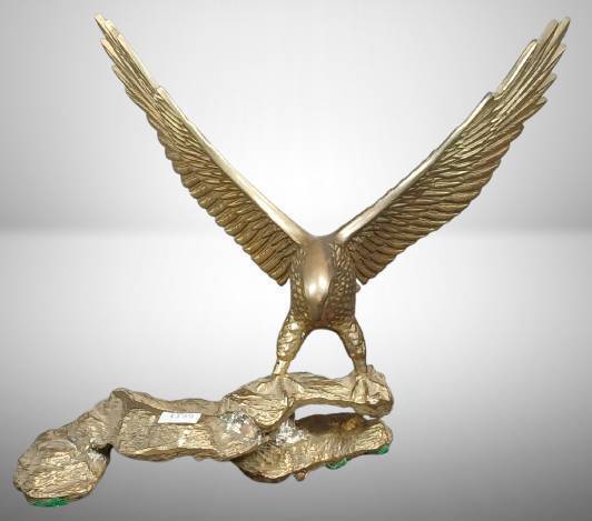 Solid Brass Eagle Flag Topper