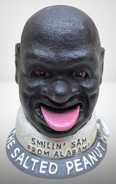 Vintage Smilin' Sam Mechanical Coin Bank