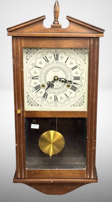 24-Inch Wooden Case Wall Clock by L. Gant