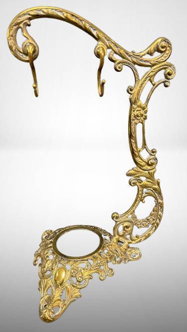Bradley and Hubbard Brass Victorian-Style Stand with Hooks