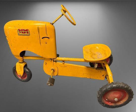 1940's Yellow Tricycle M-M Pedal Tractor