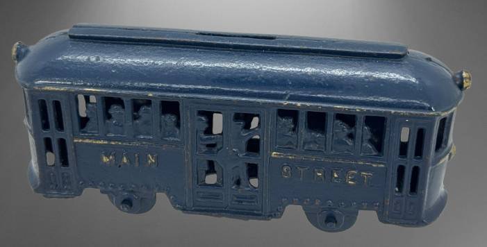 Cast Iron Main Street Trolley Bank