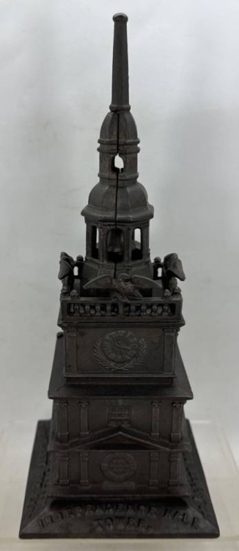 Antique Cast Iron Independence Hall Bank