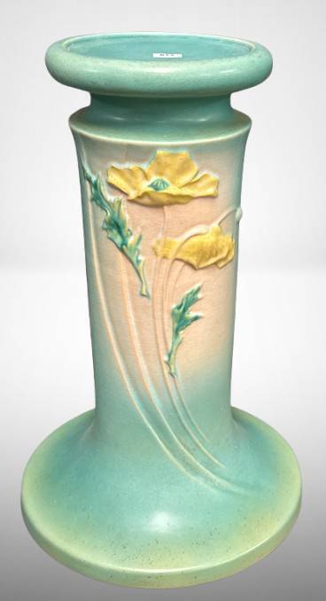 Roseville Poppy 17-Inch Tall Pedestal
