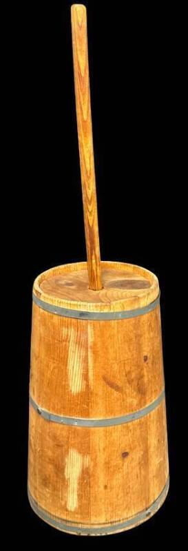 Wooden Butter Churn with Handle
