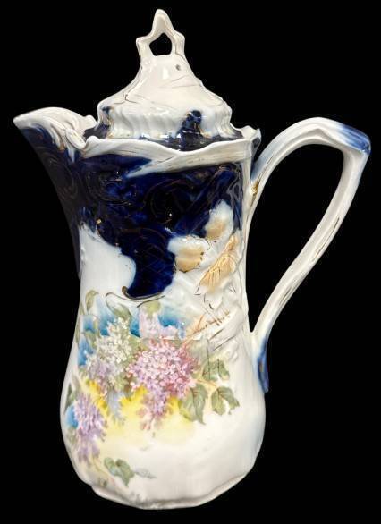 Porcelain Chocolate Pot With Floral Design