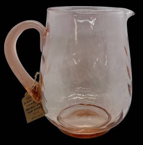 1930's Central Glass Works Pink Pitcher