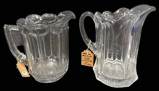 Early American Pattern Glass Water Pitchers