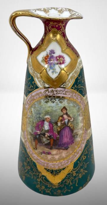 Prov Saxe German Porcelain Decorative Ewer