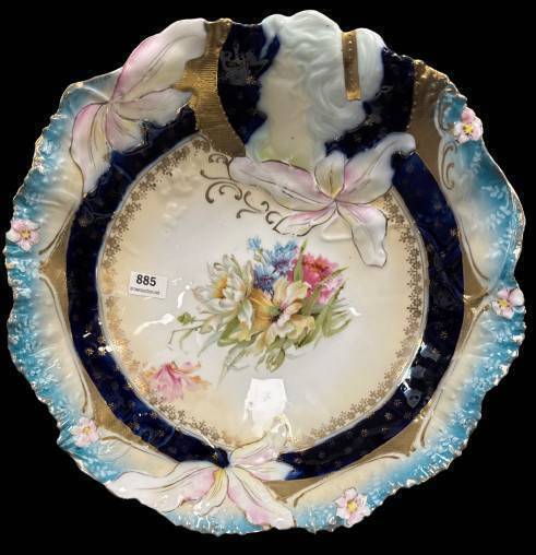 RS Prussia Hidden Image Bowl with Floral Design