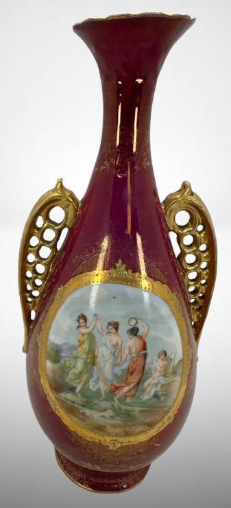 Royal Saxe Germany Decorative Vase