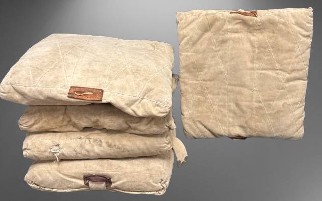 Wilson Canvas Baseball Bases, Straw Stuffed