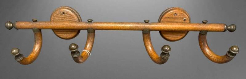 Wall-Mounted Wooden Coat Rack