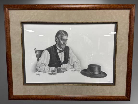 Framed 1995 Dana Lee Bradley Doc Holliday print
