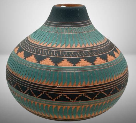 Navajo Pottery Vase by Susie Charlie