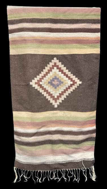 56" x 29" Native American Wool Rug