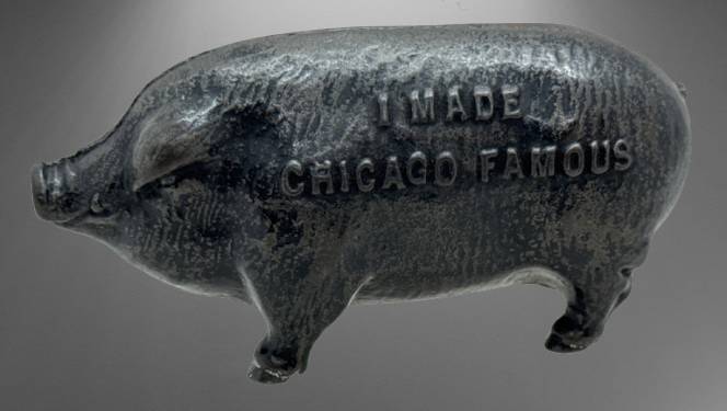 Cast Iron Pig Bank Featuring 1892 Mark