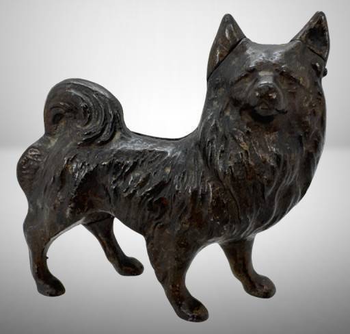Cast-Iron Dog Form Still Bank