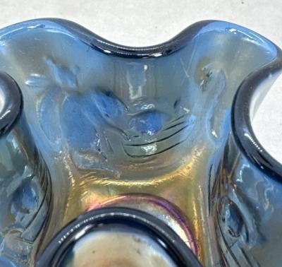 Fenton Carnival Glass Kittens Toothpick Holder - 5