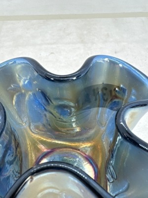 Fenton Carnival Glass Kittens Toothpick Holder - 7