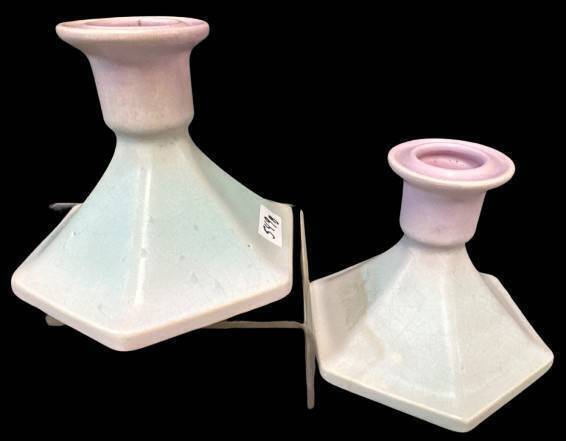 Weller Lavonia Candlesticks in Pastel Finish