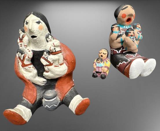 Native American Storyteller Figurines Set