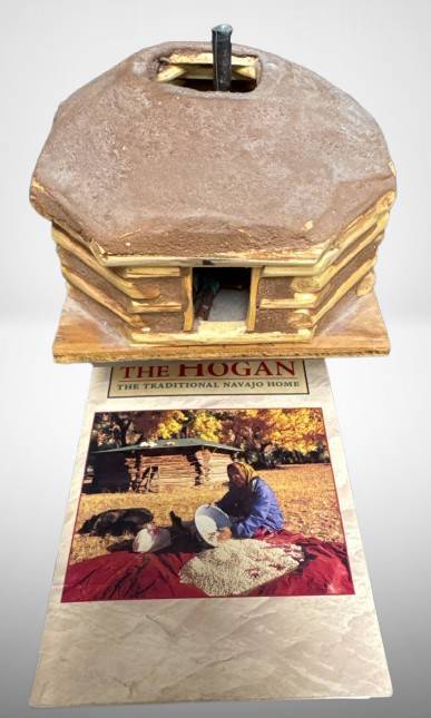 Handcrafted Navajo Hogan Diorama