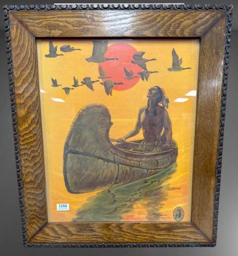 1938 Signed Art by R. Fayerweather Babcock