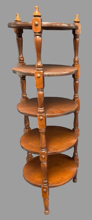 42-Inch Multi-Tier Wooden Curio Stand