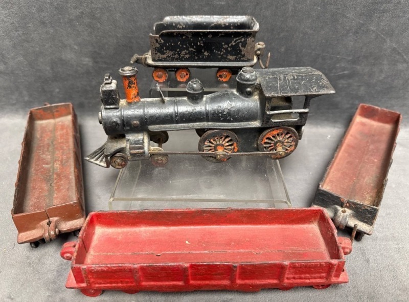 Early 20th Century Cast Iron Train Cars