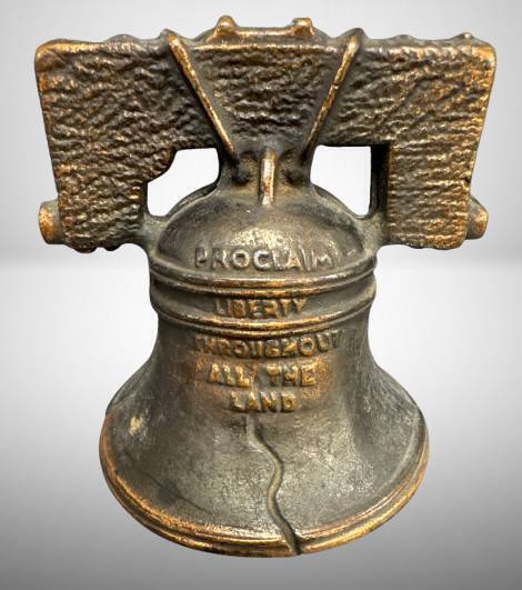 Cast Iron Liberty Bell Still Bank