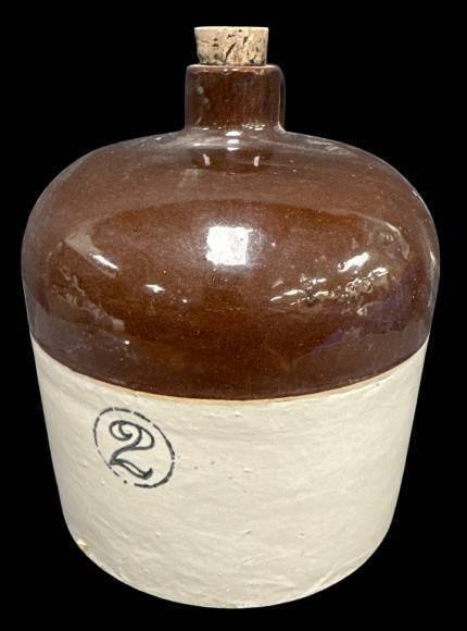 Two-Gallon Stoneware Jug With Cork