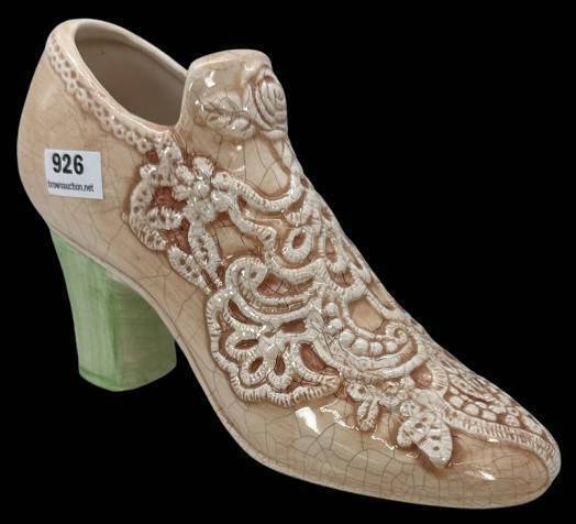 Ceramic Decorative Shoe Figurine
