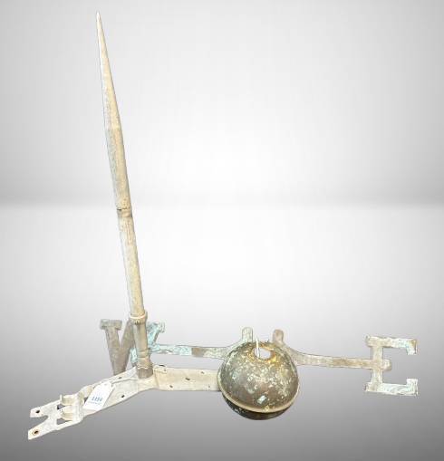 Lightning Rod With Weather Vane Pointers