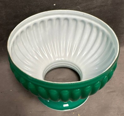 Jr. Rochester Brass Oil Lamp with Green Shade - 13