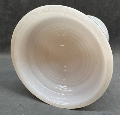 Opalescent Glass Kerosene Stand Lamp Base with Dolphins - 7