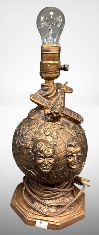 Will Rogers And Wiley Post Commemorative Lamp