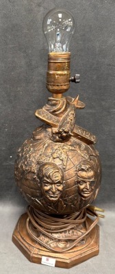 Will Rogers And Wiley Post Commemorative Lamp - 2