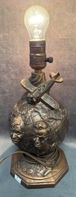 Will Rogers And Wiley Post Commemorative Lamp - 4