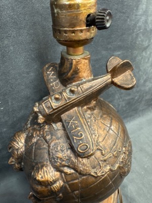 Will Rogers And Wiley Post Commemorative Lamp - 6