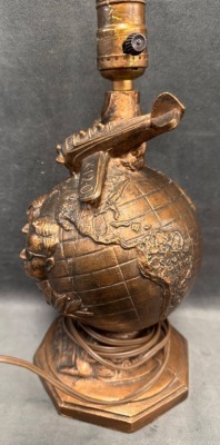 Will Rogers And Wiley Post Commemorative Lamp - 7