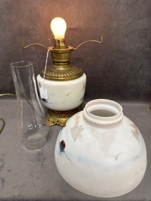 Mt. Washington Reverse Painted Maritime Lamp - 10