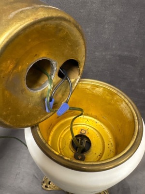 Mt. Washington Reverse Painted Maritime Lamp - 12