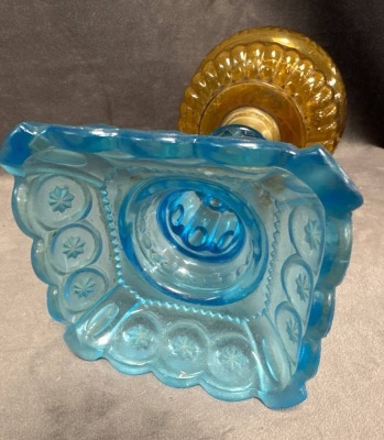 Adams Glass Co. Moon and Star Oil Lamps - 8