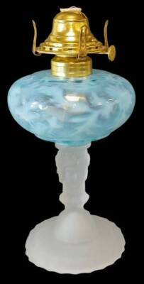 Three Face Oil Lamp with Frosted Glass