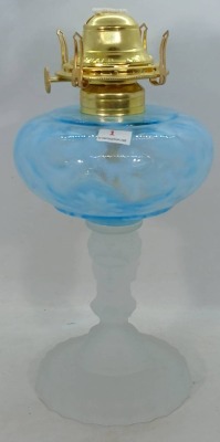 Three Face Oil Lamp with Frosted Glass - 3