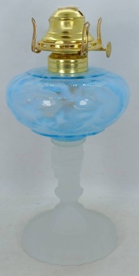 Three Face Oil Lamp with Frosted Glass - 5