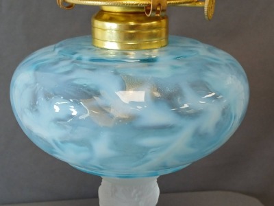Three Face Oil Lamp with Frosted Glass - 7